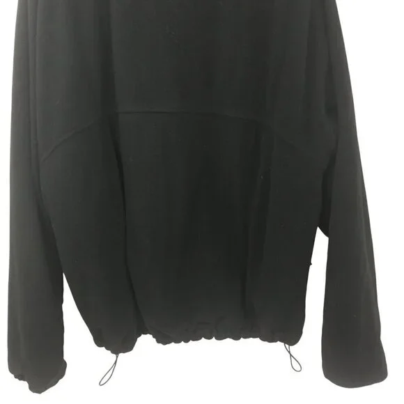 Pearl Izumi Full Zip Black Mock Neck Fleece Jacket Size L Mens Pockets Cycling - Picture 10 of 12